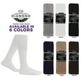 thumbnail image 4 of Diamond Star Men’s Tube Socks – Premium Cushioned Cotton Over the Calf Athletic Knee High Socks (White - 6 Pairs 31 inches Big & Tall Over The Calf Socks fit size 13-16), 4 of 8