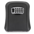 thumbnail image 4 of Caja de seguridad con cerradura de combinación para llaves de casa, de gran capacidad, color negro, para montar en la pared, 4 of 14