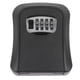 thumbnail image 4 of Caja de seguridad con cerradura de combinación para llaves de casa, de gran capacidad, color negro, para montar en la pared, 4 of 14