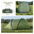 thumbnail image 2 of Enogets Family 4-Person Camping Tent with Porch, Waterproof UV-Resistant, Easy Setup & Ventilated Design for Outdoor Travel, 2 of 8
