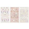 thumbnail image 2 of 3 Sheet Embossed Nail Art Sticker Self Adhesive 5D Hollow Pattern Nail Decals Decoration Accessories, 2 of 5