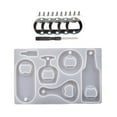thumbnail image 1 of Kit de moldes de resina de cristal con sacacorchos, llave inglesa y accesorios de flores secas. Establecer A, 1 of 9