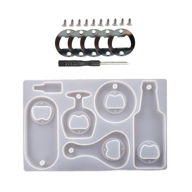 Kit de moldes de resina de cristal con accesorios para manualidades y fundición de resina epoxi. Establecer A