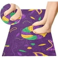 thumbnail image 4 of Coolnut Mardi Gras Carnival Bathroom Rugs Bath Mat 39 x 20 Inch Non-Slip Extra Soft and Absorbent Shaggy Bath Carpet for Tub, Shower, Bathroom Home Decor Gifts, 4 of 7