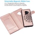 thumbnail image 2 of Mandala Wallet Case for Samsung Galaxy S8 Plus,Detachable 2 in 1 PU Leather Flip Case with Magnetic Button Lanyard (9Card Slots+3Pockets+1Driver's License Pocket)-Rose Gold, 2 of 14