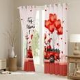 thumbnail image 3 of Castle Fairy Kids Teenagers Happy Valentine's Day Curtains Pack of 2 (42x84 Each),Kawaii Gnome Truck Curtains Blackout,Romantic Love Heart Print Bedroom Curtains,Microfiber Bedroom Decor, 3 of 6