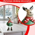 thumbnail image 5 of Festival Party Supplies,Resin Iron Christmas Desktop Decorations Santa Reindeer for Indoor Holiday Display Dangling Santa Ornament, 5 of 5