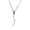 Silver, variant on YIEMEEN stainless steel flashs pendant necklace