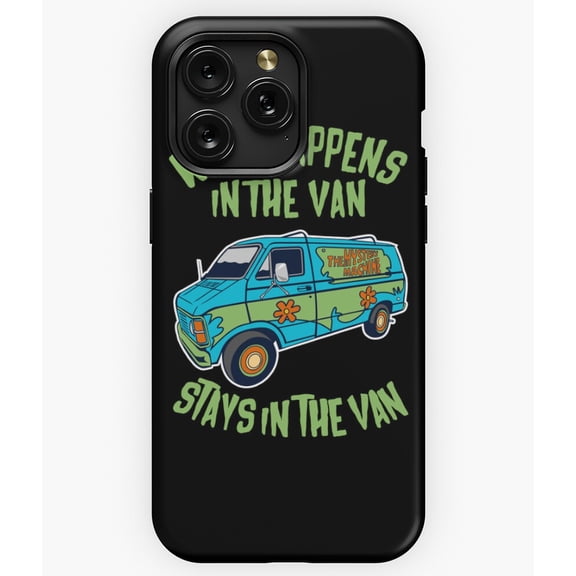 Mystery Machine Scooby-Doo Van Fan Art Graphic A11498 Phone Case for iPhone 11 to 17 Pro Max