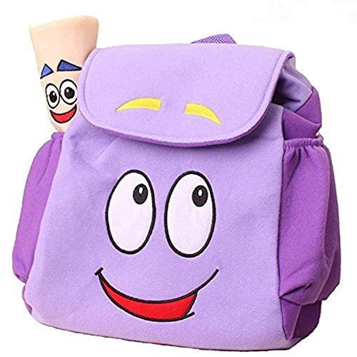 Details about   Dora the Explorer Dora Purple Plush Backpack Dora Plush Backpack with Map Ne 