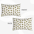thumbnail image 2 of Logiee Cute Little Bee Print Pillow Case,Throw Pillow Covers, Double Sided Plush Cushion Cover for Couch Sofa Bed, Only Pillowcase-14"x20", 2 of 6