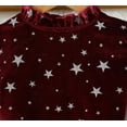 thumbnail image 5 of FAOWME Big Kids Girls Plush Dress Long Sleeve Star Print Ruffle Hem Bow Tie Belt Stylish Elegant Dresses For Autumn Winter Holiday Party 5-6 Years, 5 of 8