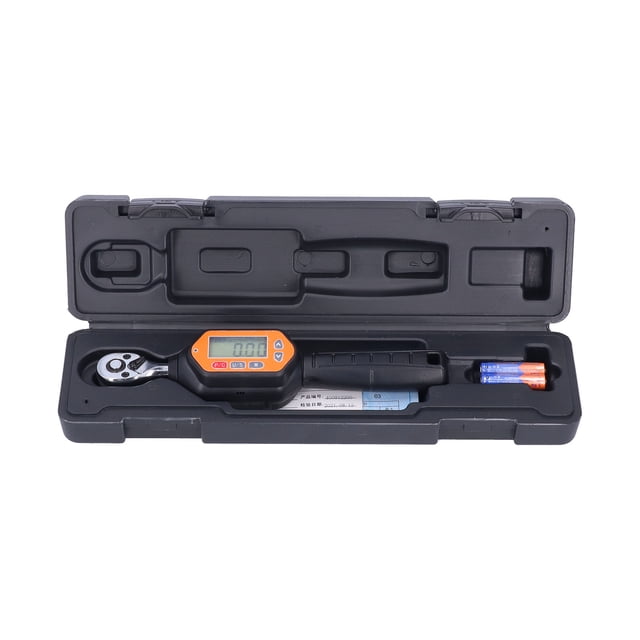 Llave de torsión digital mini, llave de torsión preajustada, accionamiento de 3/8 pulg., 60 Nm, llave ajustable, mango corto SWM-60