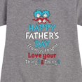 thumbnail image 3 of Cat in the Hat - Happy Fathers Day Thing 1 Thing 2 - Toddler And Youth Girls Fleece Dress, 3 of 5