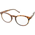 thumbnail image 3 of grinderPUNCH Lunettes de Lecture Rondes Ovales Légères pour Hommes et Femmes +1,50, Écaille, 3 of 5