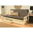 thumbnail image 4 of Kodiak Furniture Monterey Antique White Storage Sofa with Suede Blue Mattress, 4 of 5