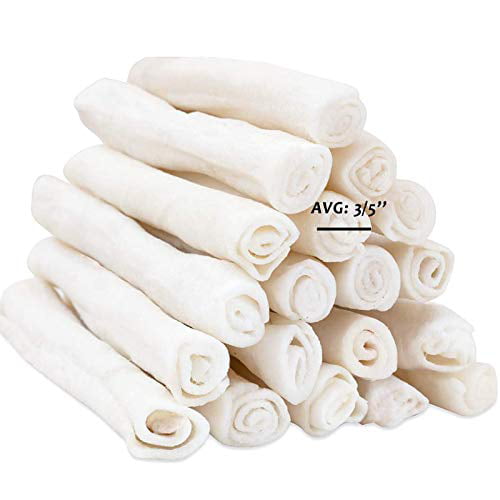 MON2SUN Dog Rawhide Twist Sticks 5 Inch for Puppy and Small Dogs 