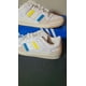 thumbnail image 3 of Adi - das Originals Forum Low Sneakers ID7962 White Blue Yellow Men's Size 11, 3 of 6