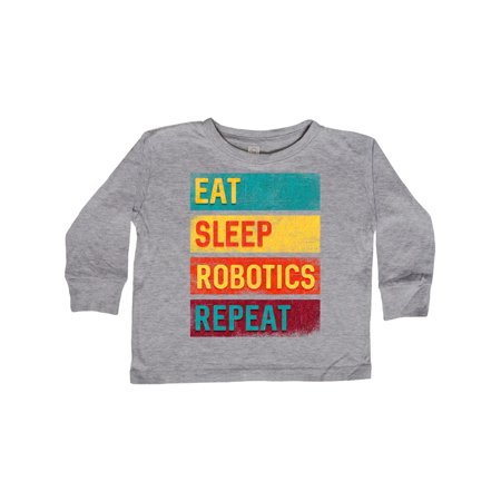 

Inktastic Robotics Team Eat Sleep Robotics Repeat Gift Toddler Boy or Toddler Girl Long Sleeve T-Shirt