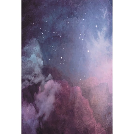 Erehome Polyester Fabric 5x7ft Dreamy Starry Sky Backdrop Universe