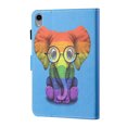 thumbnail image 2 of SaniMore Full Protective Case for iPad 10th Generation 10.9" 2022, PU Leather Case Magnetic Clasp Card Slot Pen Holder Anti-slip Strip Auto Wake/Sleep Stand Shockproof TPU Shell, Colorful Elephant, 2 of 9