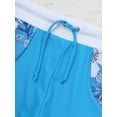 thumbnail image 7 of renvena Kids Girls Flower Printed Tankini Set T-shirt with Swim Boyshort Rash Guard Swimsuit Bathing Suit Blue 6, 7 of 7