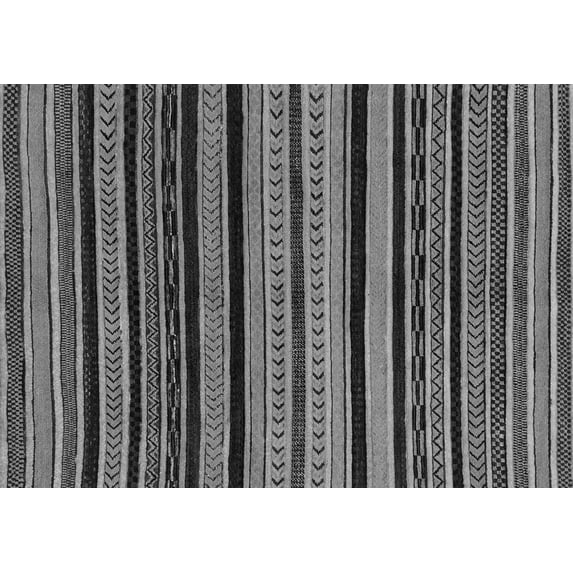 Ahgly Company Indoor Rectangle Abstract Gray Modern Area Rugs, 8' x 12'