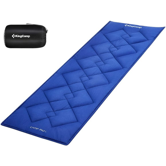 Colchón de Camping KingCamp peso ligero 200cm x 75cm Azul marino