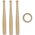 thumbnail image 2 of Baseball Stand Baseball Stand Holder Wooden Base Ball Stand Display Holder, 2 of 8