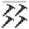thumbnail image 3 of Raindrops  4 Pcs Vintage Small Hinges Antique Retro Decor Kitchen Cabinet Black, 3 of 8