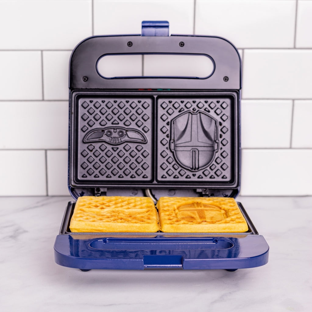 Uncanny Brands Star Wars The Mandalorian Grogu Square Waffle Maker
