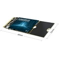thumbnail image 3 of KINGDATA M.2 2260 SSD 64GB Ngff Internal Solid State Drive High-Performance Hard Drive for Desktop Laptop SATA III 6Gb/s Includes SSD(64GB, M.2 2260), 3 of 5