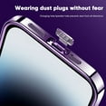 thumbnail image 6 of Dteck for Apple iPhone 13 Pro Clear Case, Shockproof Window Glass Lens Camera Protector Women Men Luxury Logo View Slim Fit Lightweight Wireless Charging Phone Case, blue, 6 of 7
