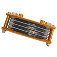 thumbnail image 5 of Juego de radiador de enfriador de aceite de motocicleta de 17 piezas, kit de refrigeración de aceite de motor de 4 filas de aluminio, reemplazo para Monkey 125cc-140cc, dorado, 5 of 5