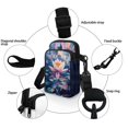 thumbnail image 5 of HELLHERO Flower Pattern Sling Bag Polyester with Zipper for Outdoor Travel, 5 of 7