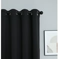 thumbnail image 2 of INLINAS Blackout Curtains for Bedroom, Thermal Insulated, Noise Reduction, Energy Saving Set of 2 Panels, Black, 42W x 45L Inch, 2 of 7