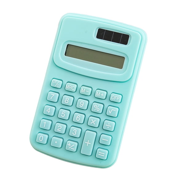 8-Digit Desk Calculator, ABS Pocket Calculator with Large LCD, Stand, 240 Calculation Modes, Mint Green, Home Office