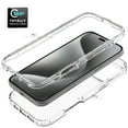 thumbnail image 3 of Clear Case for iPhone 16 Pro Max, Shockproof Hybrid Phone Bumper Cover, Solid Color Hard PC Flexible TPU Frame Anti-Scratch Non-Yellowing Transparent Case for iPhone 16 Pro Max, Purple, 3 of 6
