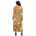 thumbnail image 2 of FKELYI Cartoon Dog Sunflower Print Long Sleeve Maxi Dress for Women V-Neck Soft Casual Dress Flowy A-Line Dresses with Side Pockets for Party Wedding, M, 2 of 6