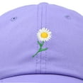thumbnail image 2 of DALIX Daisy Flower Hat Womens Floral Baseball Cap in Lavender, 2 of 6