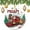 Pattern-3, variant on Ceramics Ornaments Personalized Steam Engine Train 3" Ceramic Christmas Ornament Santa in Train Holiday Ornament for Home Christmas Tree Decor Christmas Ornament for Family Sister Friend
