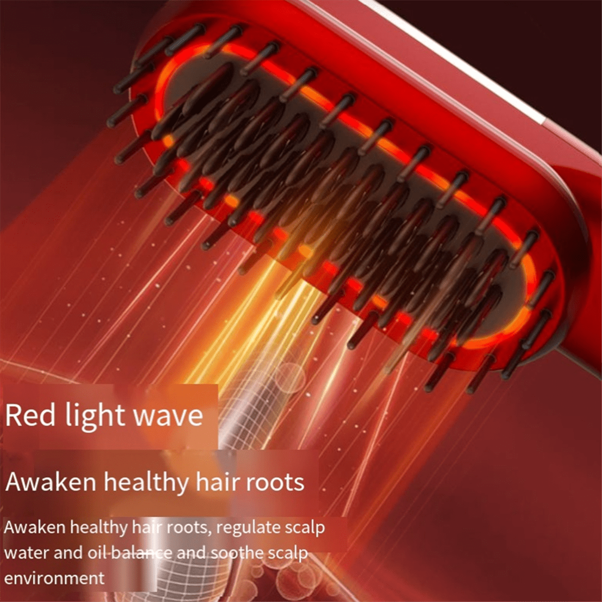 Multifunctional Massage Comb, Electric Vibration Brush, Red Light Care Hair Growth Scalp Brush