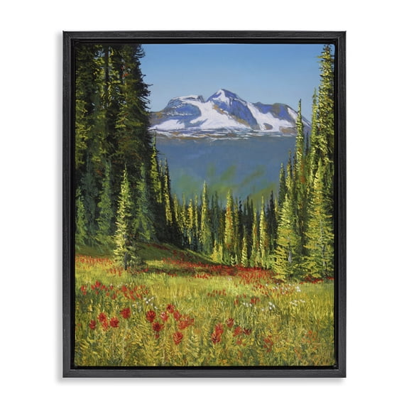 Stupell Industries Rustic Lodge Black Floating Frame Canvas Art, 17 x 21, by Andrew Kiss