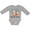 AC-Heather Grey, variant on Let it Snow Cute Orange Fox in Hat and Scarf Boys or Girls Long Sleeve Baby Bodysuit