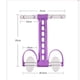 thumbnail image 2 of Pedal Situps Estiramiento Abdominal Entrenamiento Levantamiento de piernas Ejercitador de culturismo / Multifunción Bandas ajustables Sit- - Púrpura Baoblaze Banda de resistencia del pedal, 2 of 7