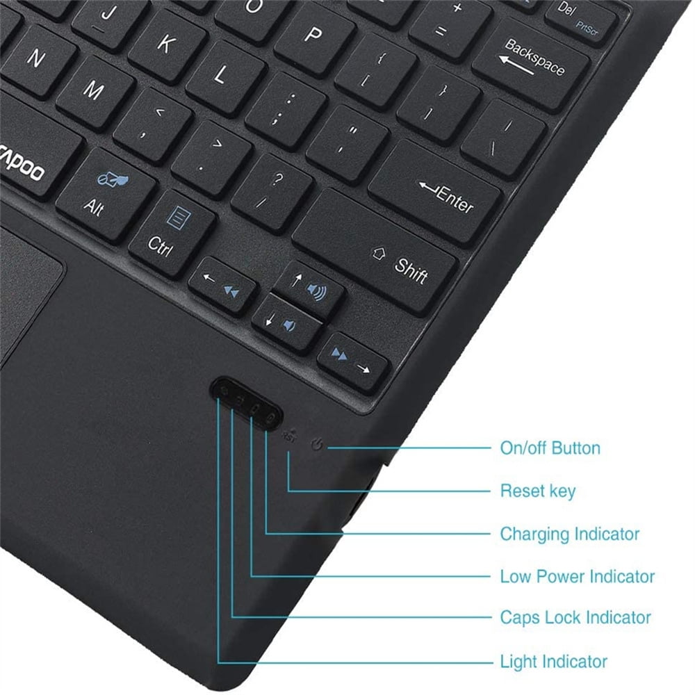 Ft-1089d Wireless Bluetooth-compatible Keyboard With Touchpad Backlit Compatible For Microsoft Surface Pro 3 4 5 6 7