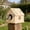 A, variant on Solid Wood Parrot Nesting Box Bird House Breeding Box with Openable Roof for Lovebirds Budgies Mynah Finches Easy Clean Wooden Bird Shelter Feeder