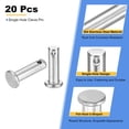 thumbnail image 3 of 20Pcs M6 x 20mm Single Hole Clevis Pins, 304 Stainless Steel Flat Head Pin, 3 of 6