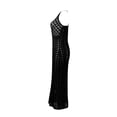 thumbnail image 3 of Vestido OP para mujer, largo de crochet con tirantes cruzados en espalda, 3 of 4