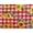 Red, variant on Polycotton Printed Fabric SUNFLOWER PICNIC RED / 60" Wide / Sold by the yard